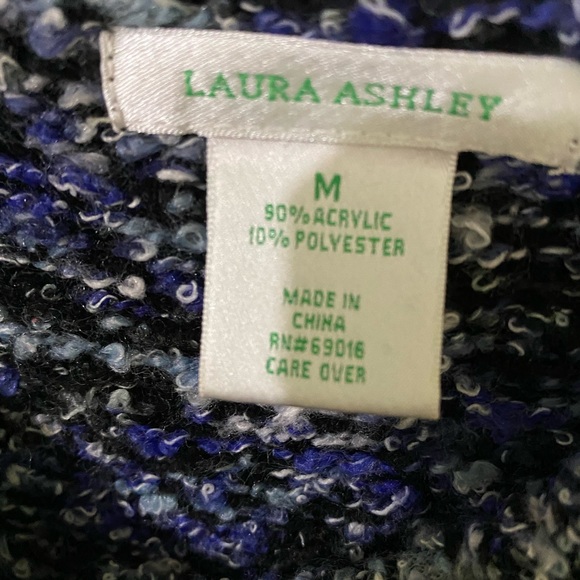 Laura Ashley Women’s Sweater MIDI Multi Color Size Medium Long Coat Sweater EUC - Picture 9 of 9